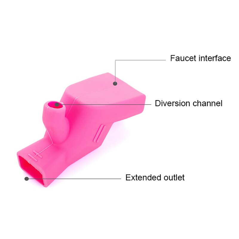 3Pcs Bathroom Silicone Faucet Extender Universal Elastic Splash Proof Tap Extension Kitchen Sink Water Diversion Device