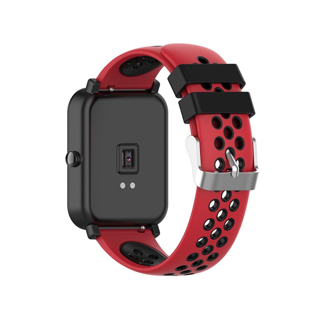 Värikäs rannekoru rannehihna amazfit bip pop u lite s kellon rannekkeet amazfit gts 2 stratos pace silikoni älykello ranneke