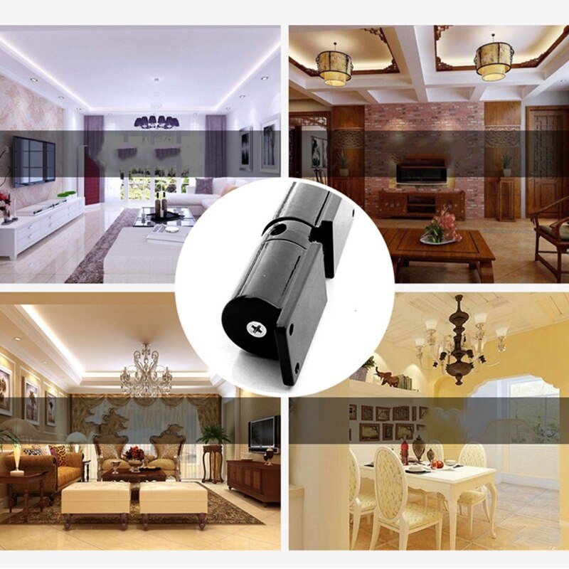 Spring Door Closer, Stainless Steel Adjustable Automatic Door Closer for Residential/Commercial use, Stainless Steel Surface Mou