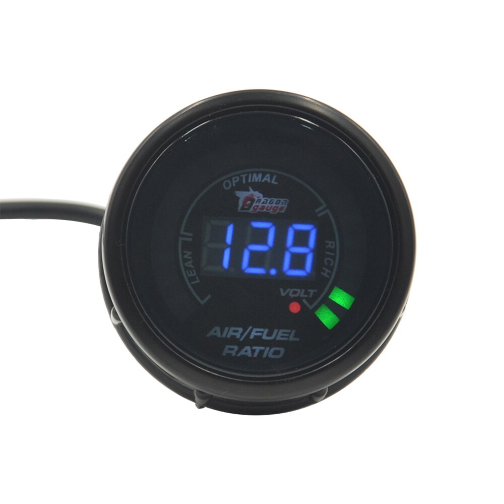 Dragon 52Mm Digitale Display Lcd Auto Gewijzigd Meter Water Olie Temperatuur Boost Druk Volt Toerenteller Rpm Air Gauge: Air fuel gauge