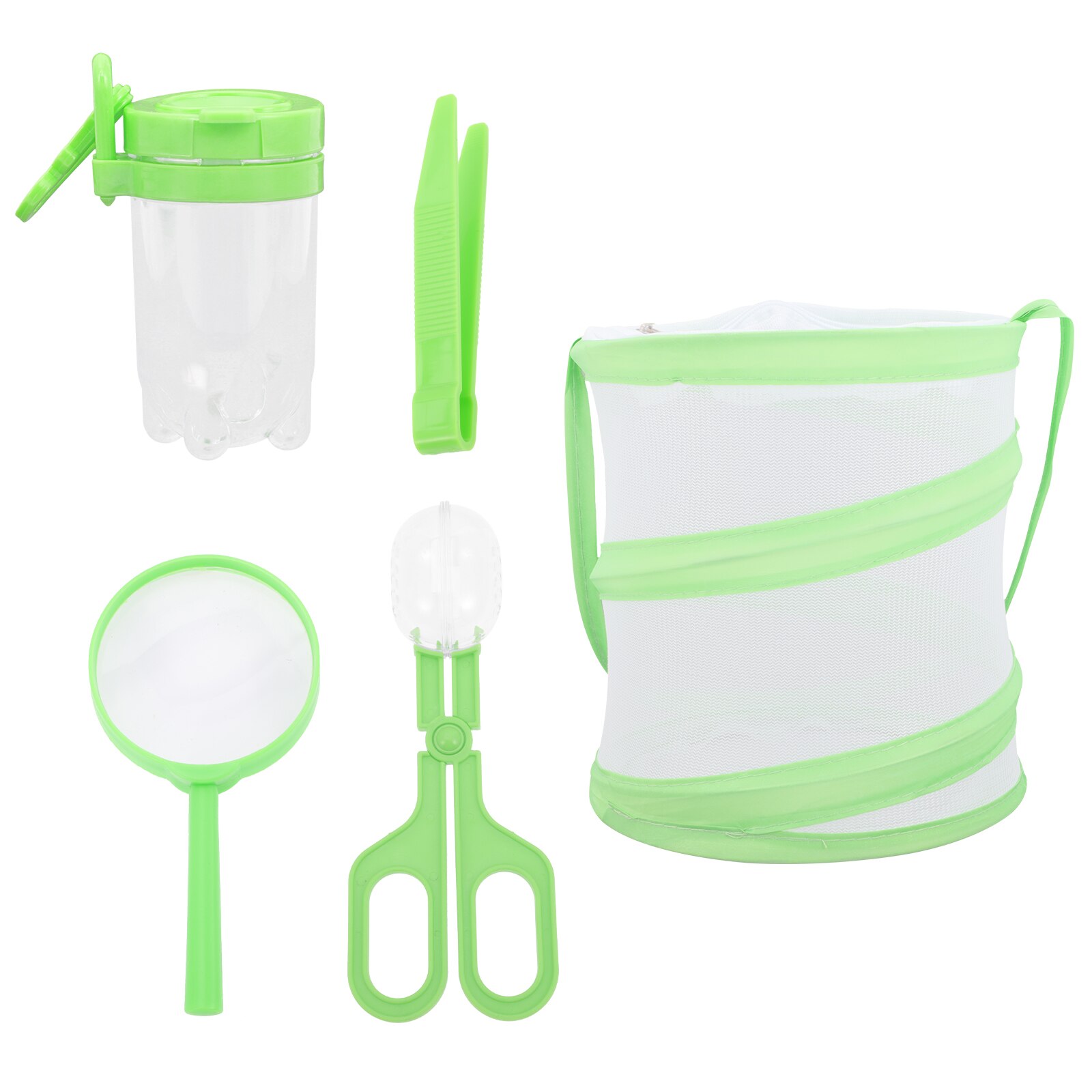 1 Set of Insect Observation Cage Magnifying Glass Insect Trap Tweezers Kit for Outdoor
