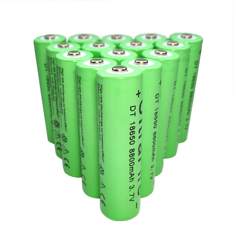 1 stks/partij 8800 mah 18650 oplaadbare batterij 3.7 v li ion bateria-1-20 stuks lithium ion batterij serieschakeling
