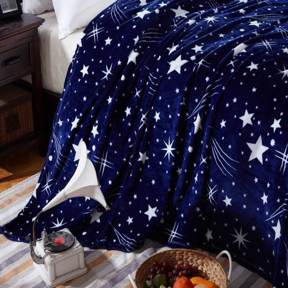 weighted blanket for Winter Summer Blanket Sofa Car Travel Bed Blanket with Black Unicorn for Home Textile