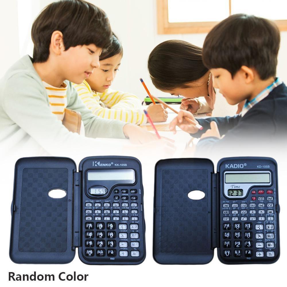 Bolso portátil multifuncional de bolsillo, dispositivo científico con reloj para estudiantes universitarios, calculadora escolar, enseñanza de matemáticas, B1N8