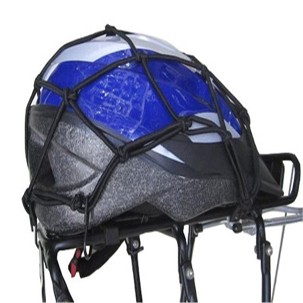 30*30cm Motorcycle Hold Down Fuel Tank Luggage Net Mesh Bungee Trunk Bag Moto Helmet Holder Motorbike Storage Organiser