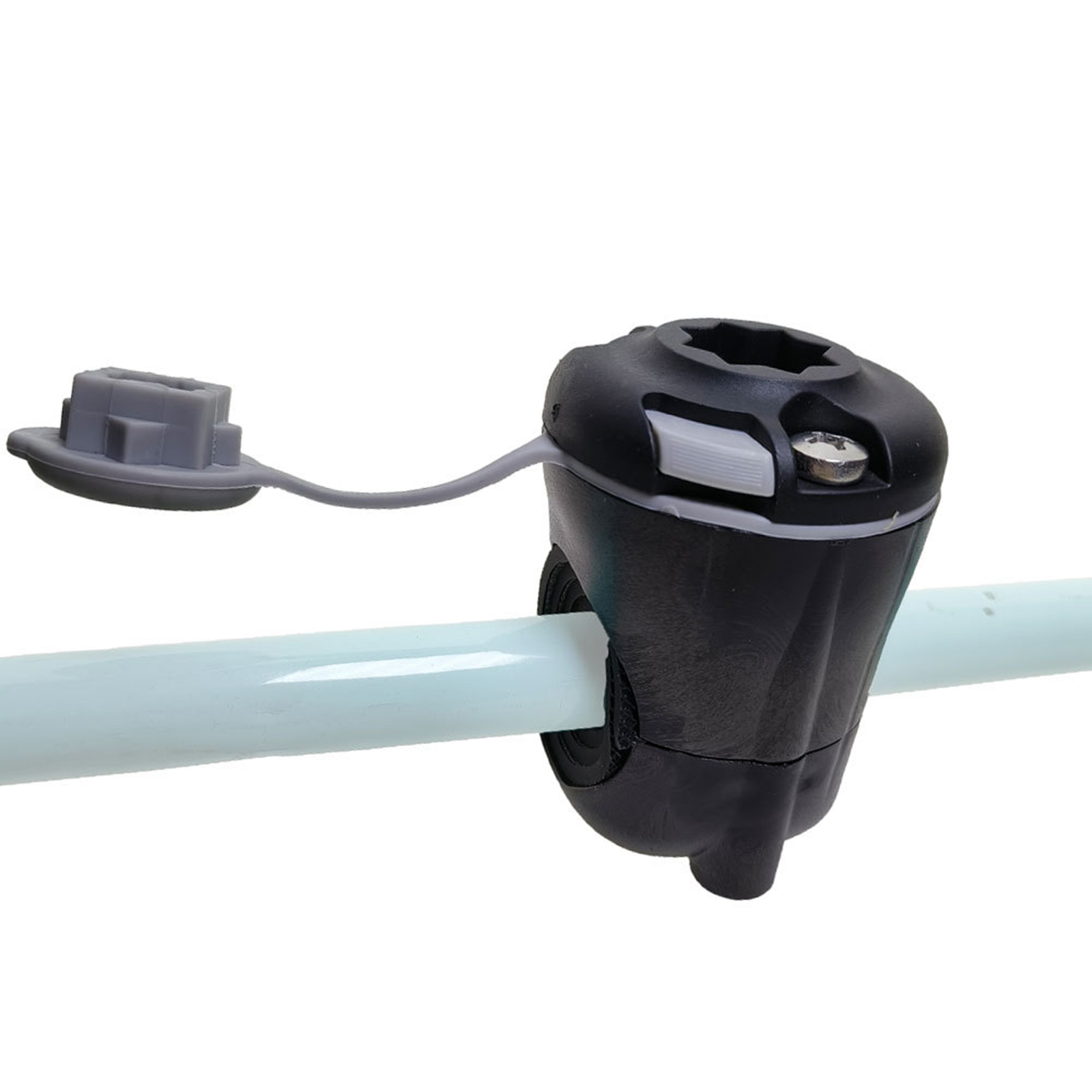 Kajak-Schienenhalterung für 0,47 Zoll-1 1/2 Zoll runde oder quadratische Schiene, Angelrute, Klemmbasis für Kajak, Boot, Yacht, Kanu, Angelrutenhalterung