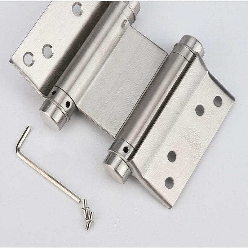 2 stk/sett 3 tommer dobbel dør hengsel skap skuff rumpe hengsel dør sving rustfritt stål hengsler med skruer håndverktøy hardwar