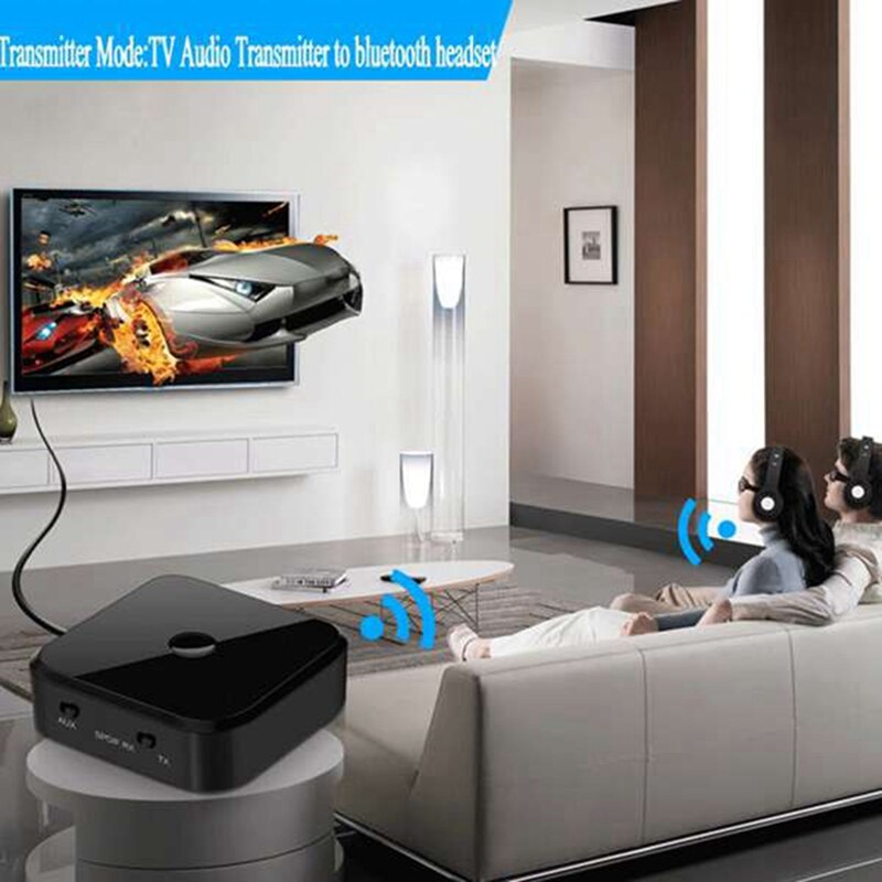 Adaptador inalámbrico HIFI con Bluetooth, transmisor y receptor de Audio de 3,5 Mm, fibra óptica Spdif para Smartphone, PC, TV y auriculares