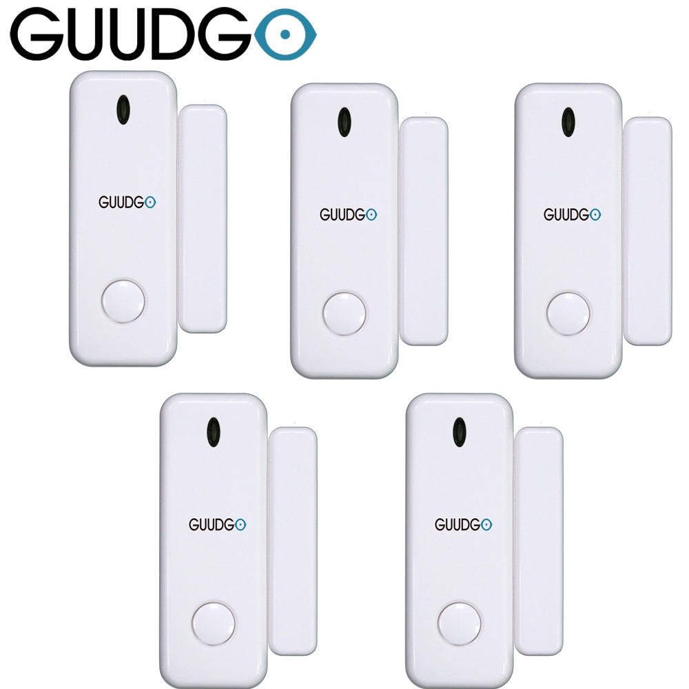 GUUDGO Wireless Door Window Sensor Detector 433MHz Open / Closed Smart Mini Door Sensor for Smart Home Security Alarm System