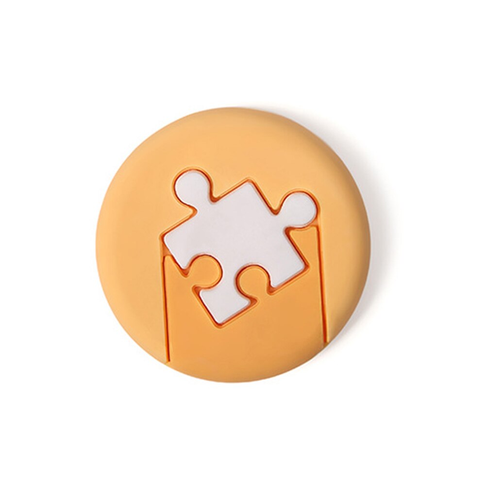 4pcs Door StopperWall Protector Door Handle Silicone Bumper Guard Stopper Self Adhesive Rubber Round Home Back Door Crash Pads: Yellow