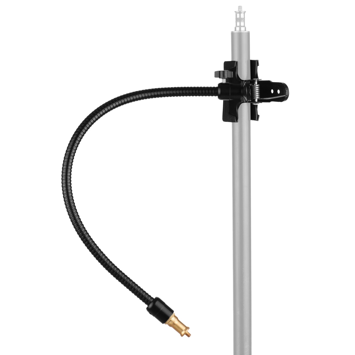 Photography Mini Flexible Tube Arm Mount Clamp Stand+1/4 Screw for Action Camera Phone Holder Light Microphone Studio Lighting