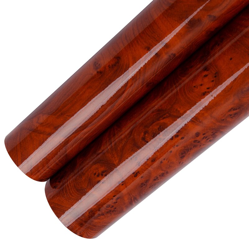 High Glossy Wood Grain Vinyl Sticker Decal Car Internal Self Adhesive DIY Film