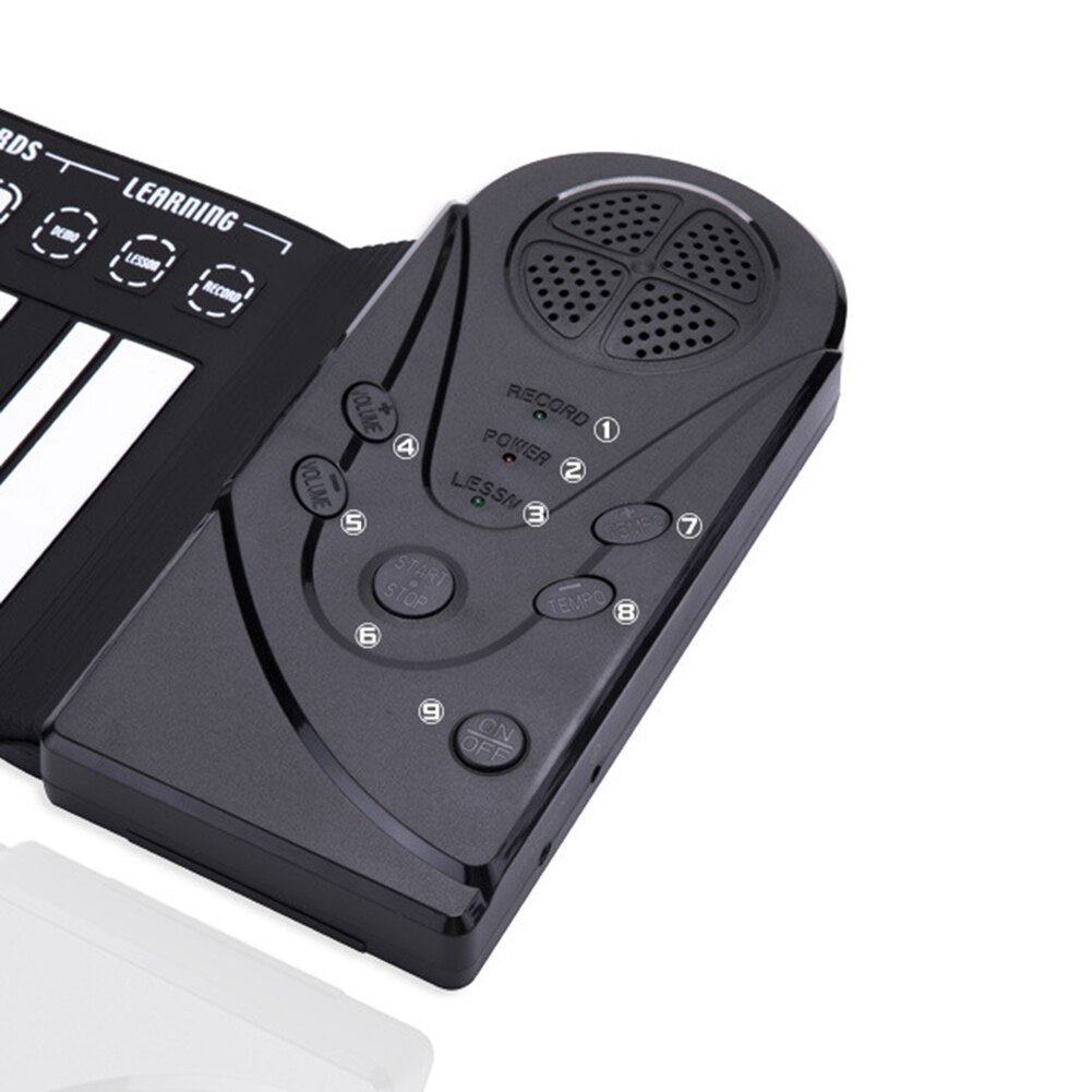 49 / 61 Keys Roll Up Piano Portable Rechargeable Electronic Hand Roll Piano with Silicone Piano Keyboard for Beginners