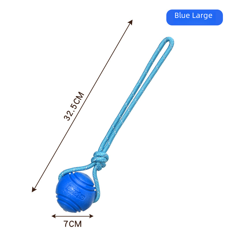 Dog Toy Ball Elastic Bite Resistant Solid Large Medium Small Dogs Boredom Buster Tpr Ball Pet Training Pet Toy Bite: Gold