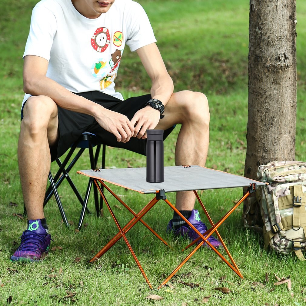 Aluminum Lightweight Table Fishing Picnic Beach Folding Table Outdoor Portable Backpacking Camping Roll-up Foldable Desk