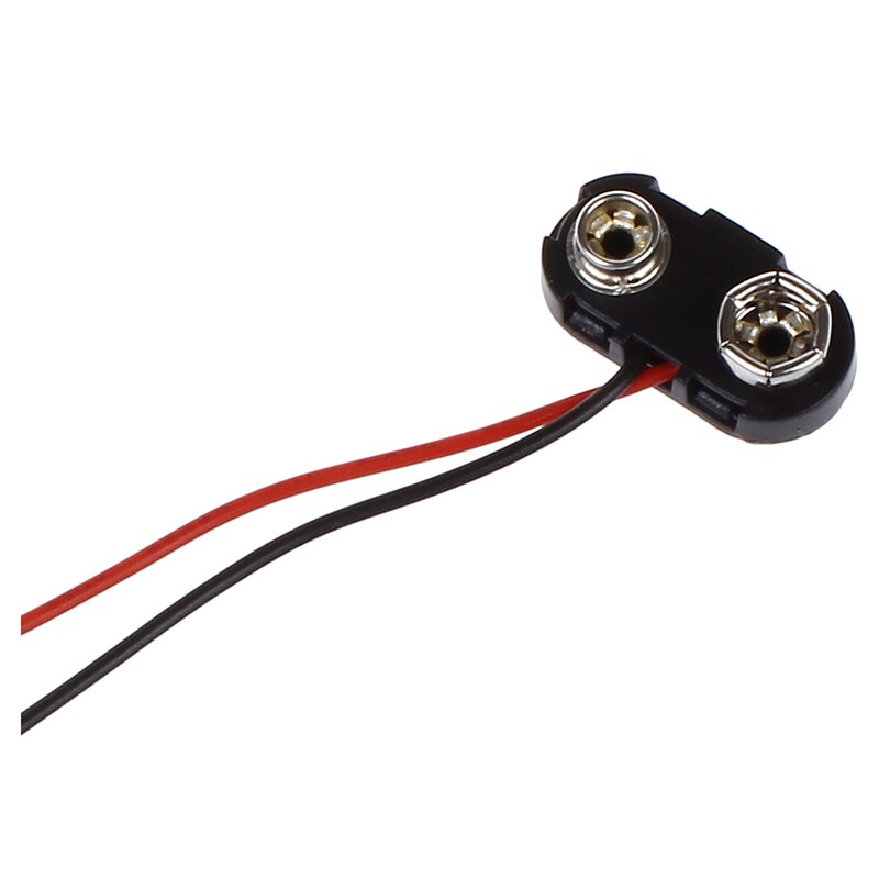 5X9 V Batterij Connector 5 Pcs I Type 9 V 9 Volt Batterij Clip Connectors Gesp Kabel Plastic shell I Type 2 Draad Verbinding