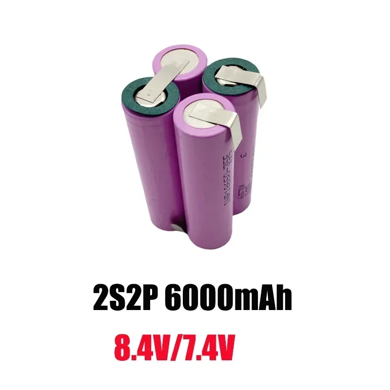 5S2P 3S1P 5S3P 4S1P 5S1P 6S1 2S2 6S2P18650 3.7V 8.4V 12.6V 16.8V 21V 18V 25.2V lithium battery Electric drill Tool battery cell: Champagne