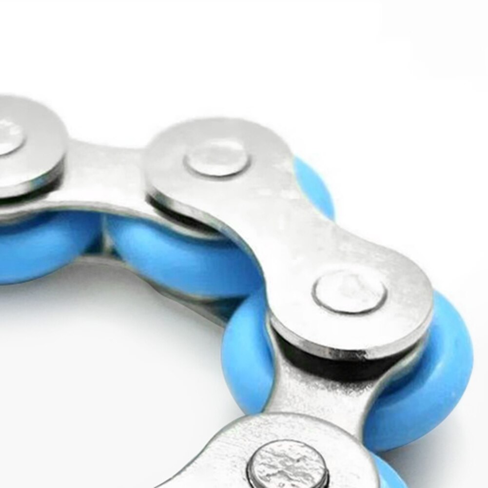 6/8 knoten Fahrrad Kette Schlüssel Ring Zappeln Spielzeug Stressabbau Kette Edelstahl Spielzeug für Kinder Erwachsene Dekompression Spielzeug