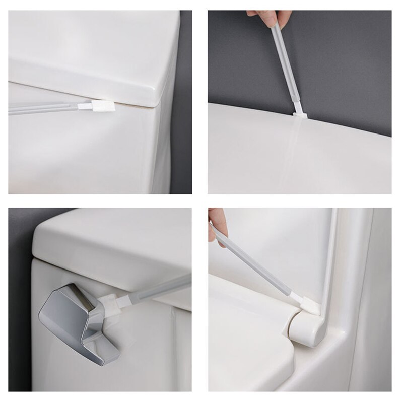 1pc disopal destacável toalete gap escova multi-funcional do sulco da parede do peitoril da janela ferramenta limpa plana alça longa casa ferragem do hotel