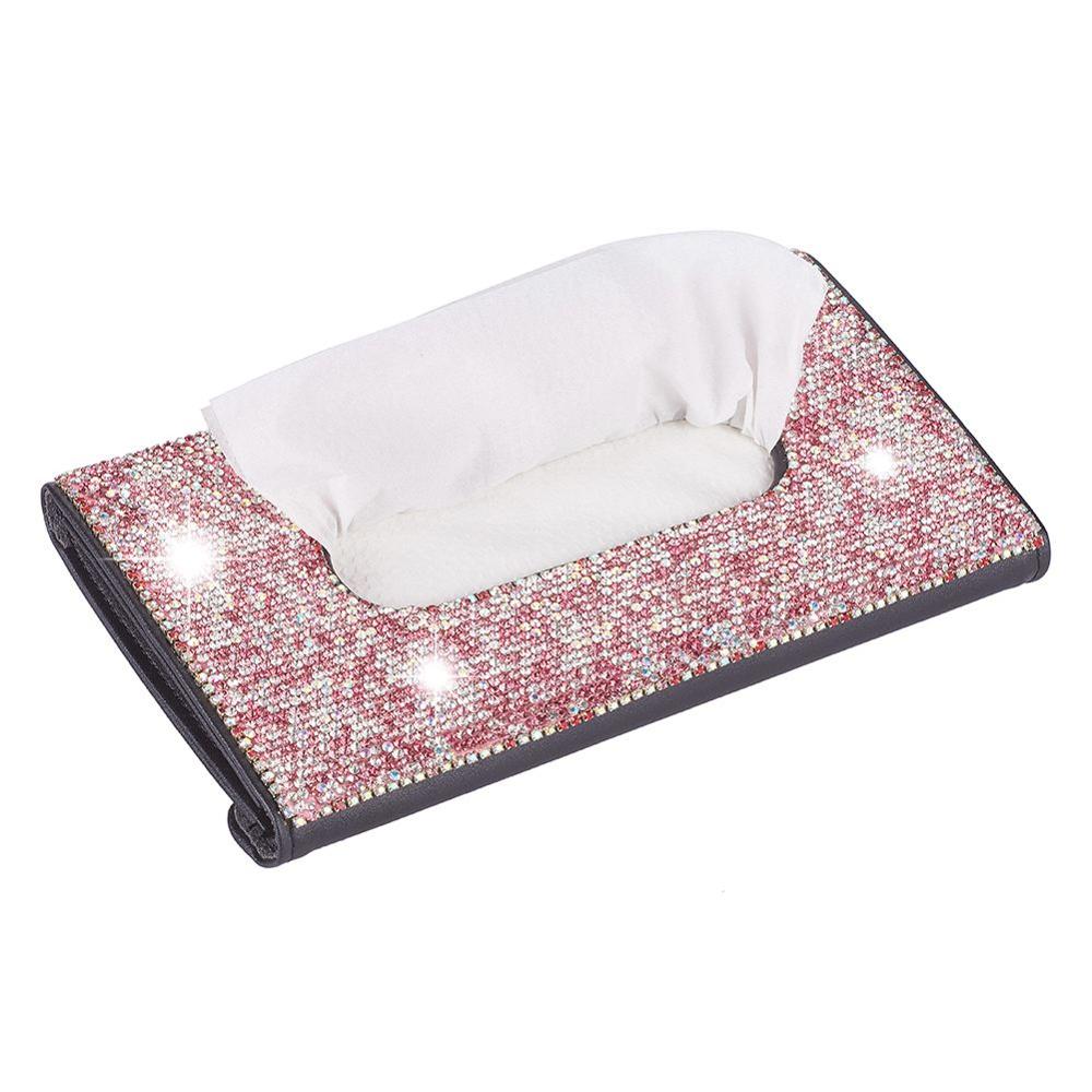 Car Tissue Box Rectangular Holder Paper Case Box for Home Car Office Decor