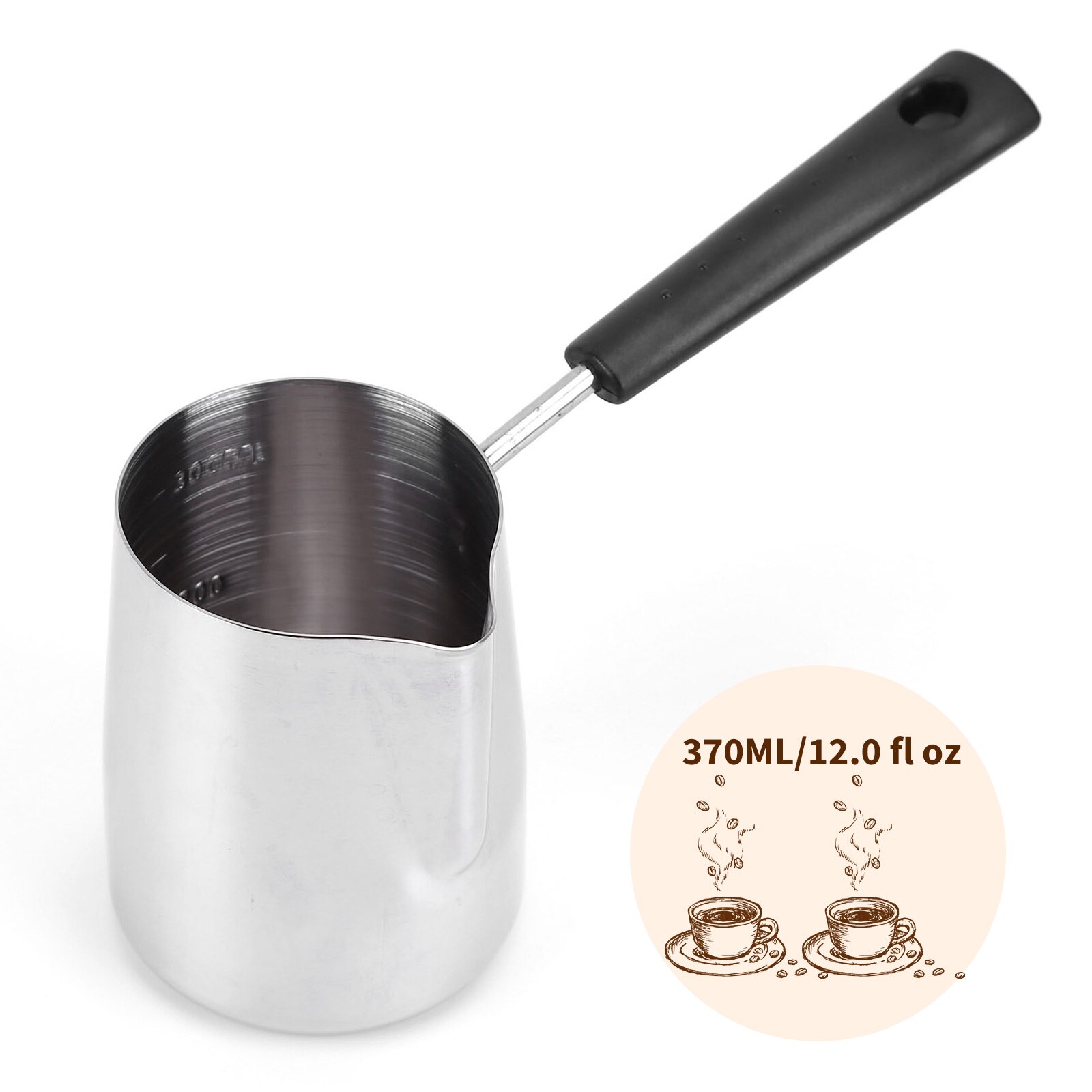 Practical Milk Frothing Pitcher Stainless Steel Coffee Pot Modern Style Unique Kitchen Accessories