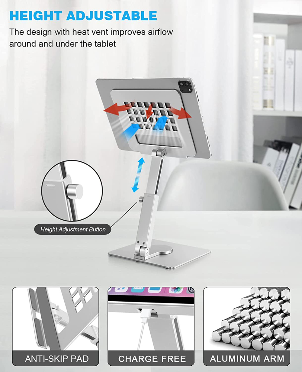 Aluminium Legering Telefoon Houder Stand Mobiele Smartphone Ondersteuning Tablet Desk Draagbare Metalen Mobiele Telefoon Houder Voor Ipad Iphone