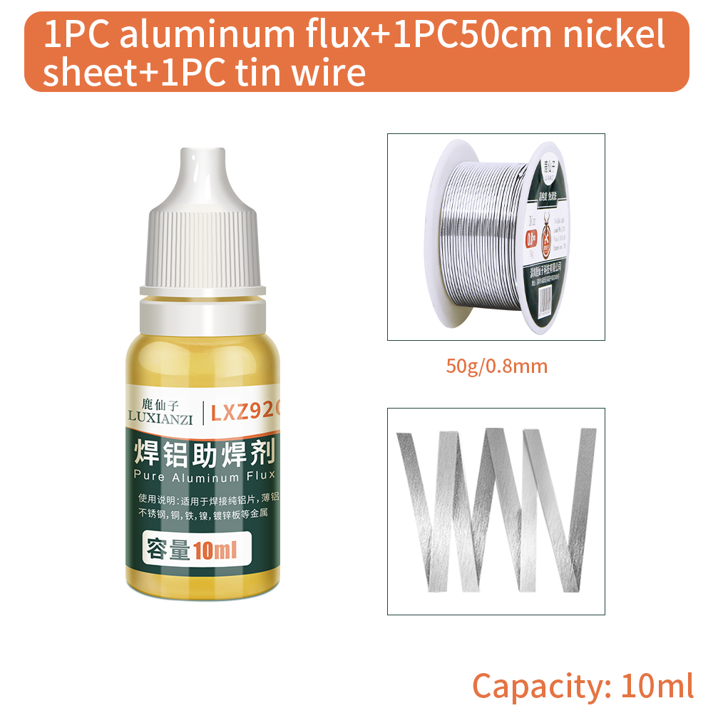 LUXIANZI – Kit de soudure par Flux liquide, pour cuivre, acier inoxydable, fer à souder, Durable, à l&#39;eau, 10ml, 50ml: LXZ920237M