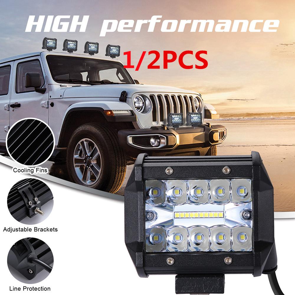 Barra de luz LED de 4 pulgadas para conducción fuera de carretera, barco, Tractor, camión, 4x4, SUV, ATV, 12V, 24V, 200W, CC, 9-30V, Lámpara DE TRABAJO