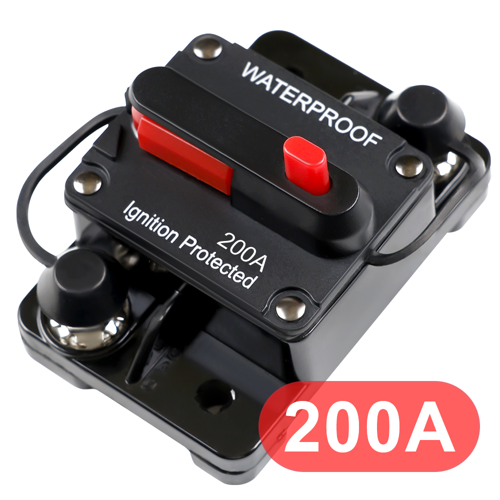 12V 24V DC Home Solar System Waterproof Circuit Breaker Reset Fuse Inverter 20A 30A 40A 50A 60A 60A 80A 100A 150A 200A 250A 300A: Brown