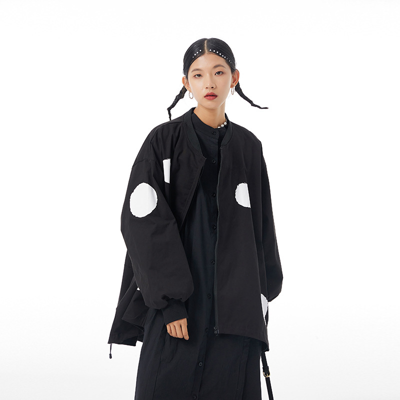 2024 herfst mode losse vest hoodie temperament originele vrouwen Europa en de Verenigde Staten casual jas 5201: Default Title