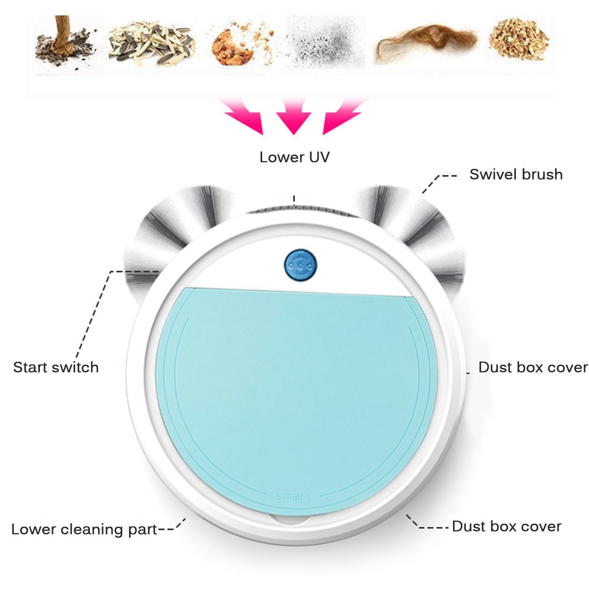 Home Smart Robot Vacuum Cleaner Mop Sweeping drag/sweep Cleaner Automatic Cleaning Machine Small Rechargeable Sweeping Robot
