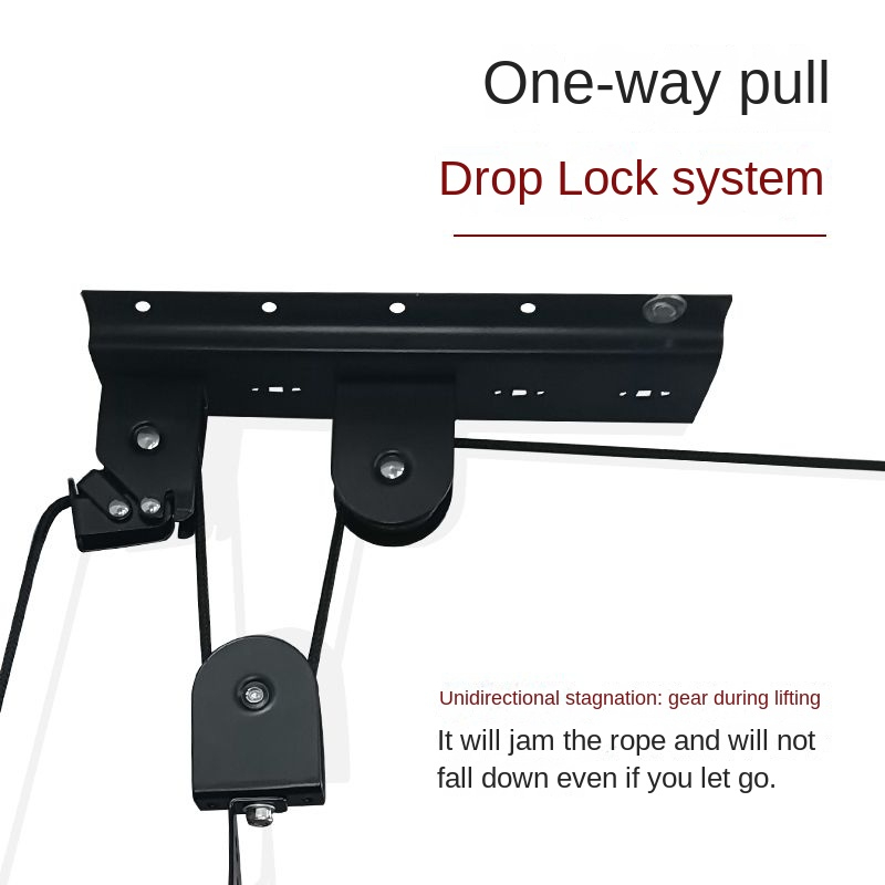 Roof luggage box lifting frame pulley lifting kayak bicycle underground garage ceiling frame roof box storage