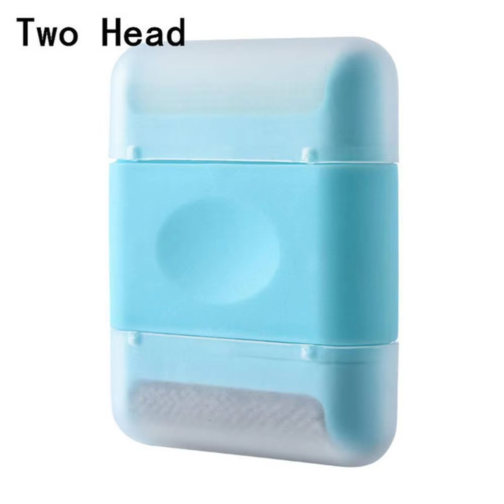 Mini Lint Remover Manual Portable Double-head Hair Ball Removing Brush for Sweater Wool Coat Clothes Brushes Fur Cleaning Tools: Blue