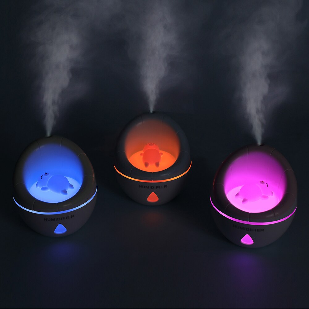 Bärbar 350ml ultraljudsled nattljus soffa aroma usb laddning luftfuktare luft eterisk olja arom diffusor renare atomizer