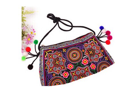 Mode Creatieve vintage Borduurwerk boodschappentassen! Leuk Bohemian Bloemen Lady Schouder & Crossbody tassen Nationale Canvas Carrier: 8