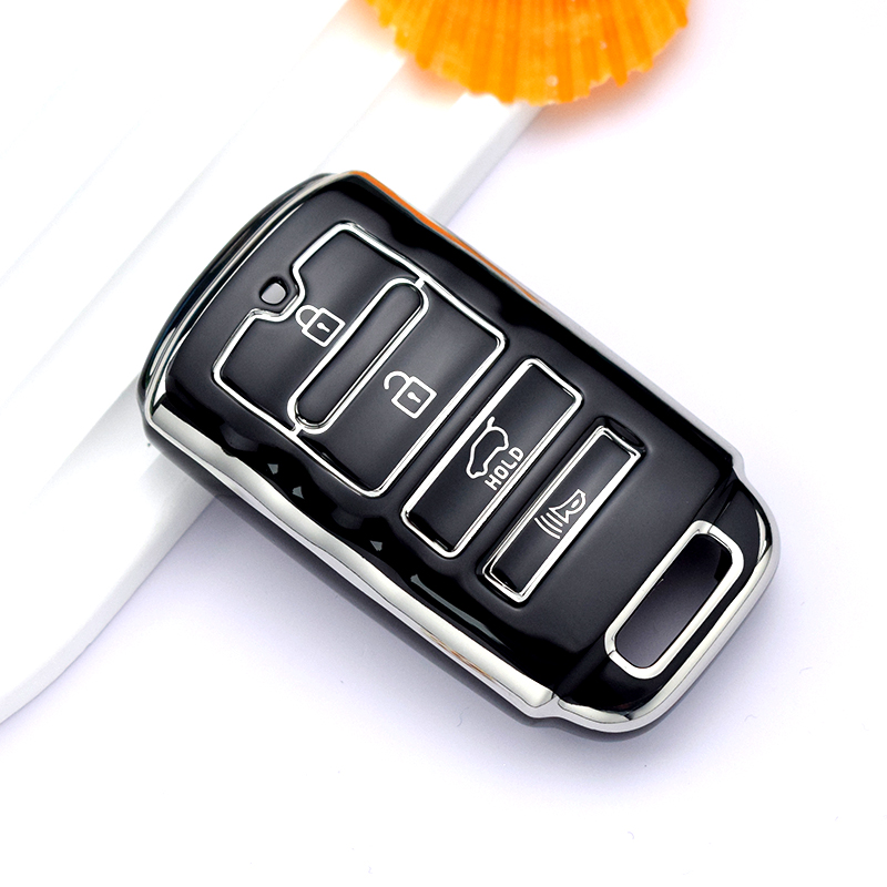 4 botones para KIA Cadenza K9 K7 K-04 Sorento K900 y K7 TPU Auto Shell Fob Cover Holder Car Key Case llavero Protector