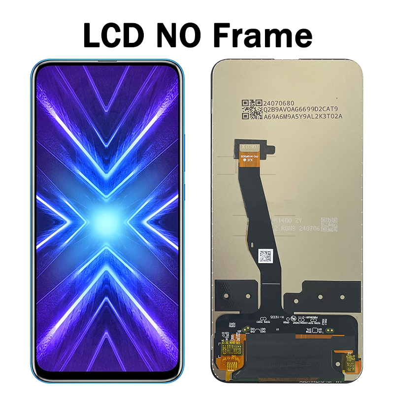 Stk -lx1 premium lcd huawei honor 9x globaali näyttö kosketusnäyttö digitizer paneeli kokoonpano honor 9x premium lcd kehys