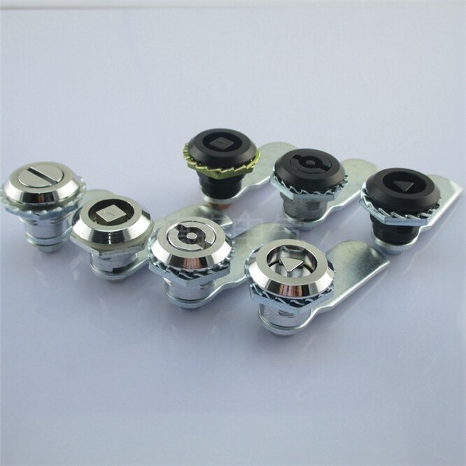 10PCS Square shape Handle lock Distribution box control cabinet switch cabinet door Rotary tongue lock Four corners lock