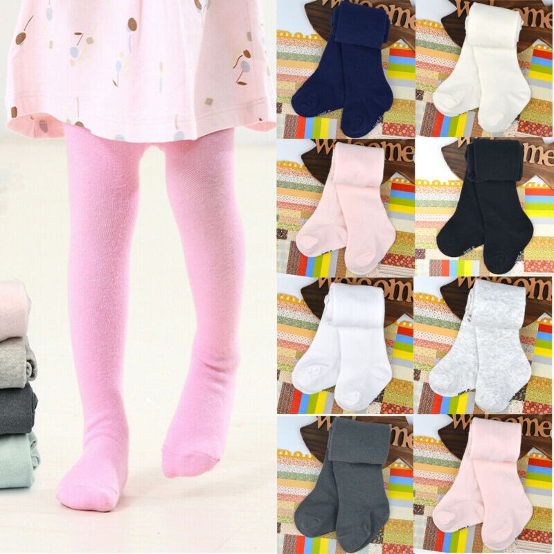 Warm Peuter Baby Meisjes Kids Solid Katoen Panty Kousen Panty Broek Sokken Warme Panty Voor Baby
