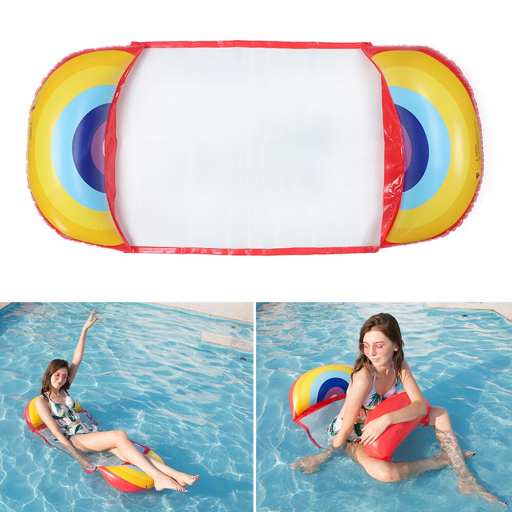 1PC Foldable PVC Adult Inflatable Pool Float Fun Water Toys Pool Hammock Chair Pool Raft Lake Floats Summer Swimming Accessory