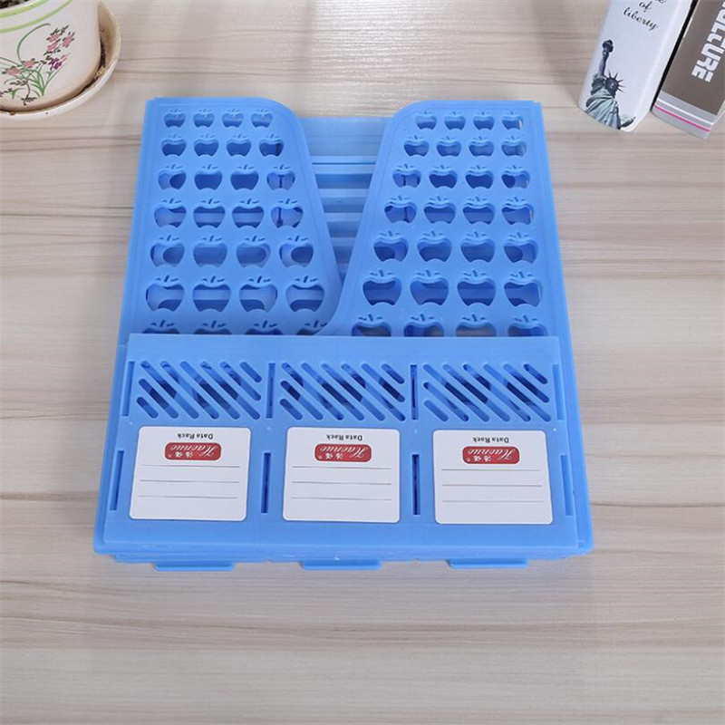 24.5x26.5x31cm trois en un porte-fichiers bureau organisateur bureau fichier colonne PP plastique données cadre porte-fichiers de stockage