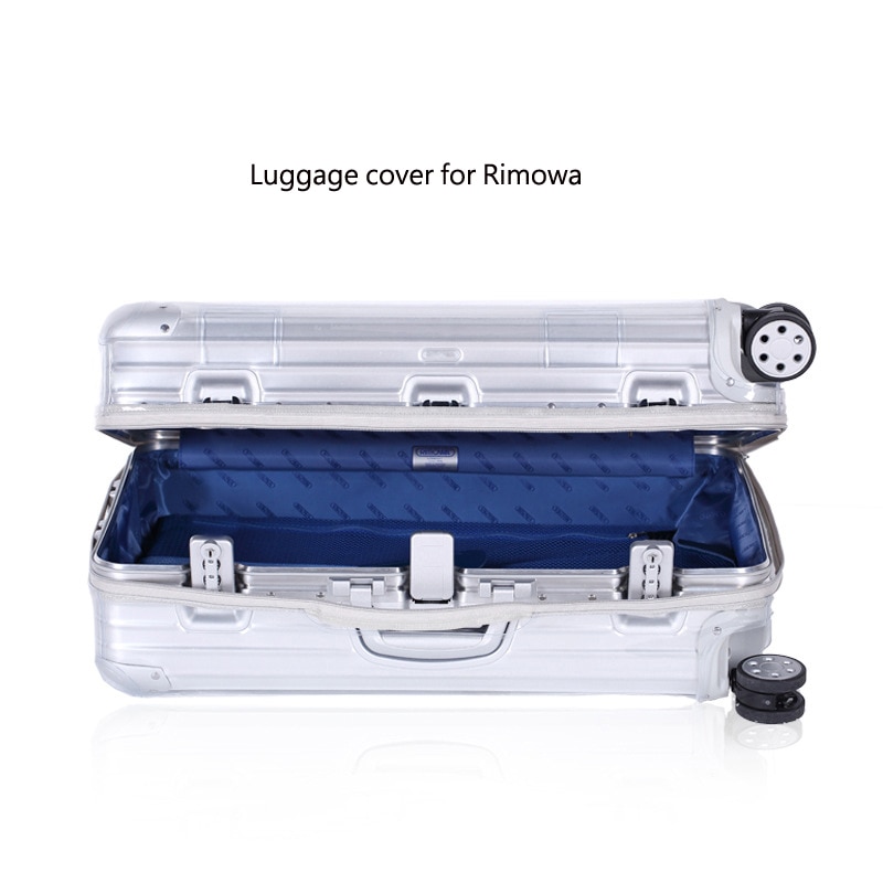 Pvc bagageovertræk til rimowa gennemsigtig kuffertovertræk med lynlås klar bagage beskytter dæksel arrangør rejsetilbehør