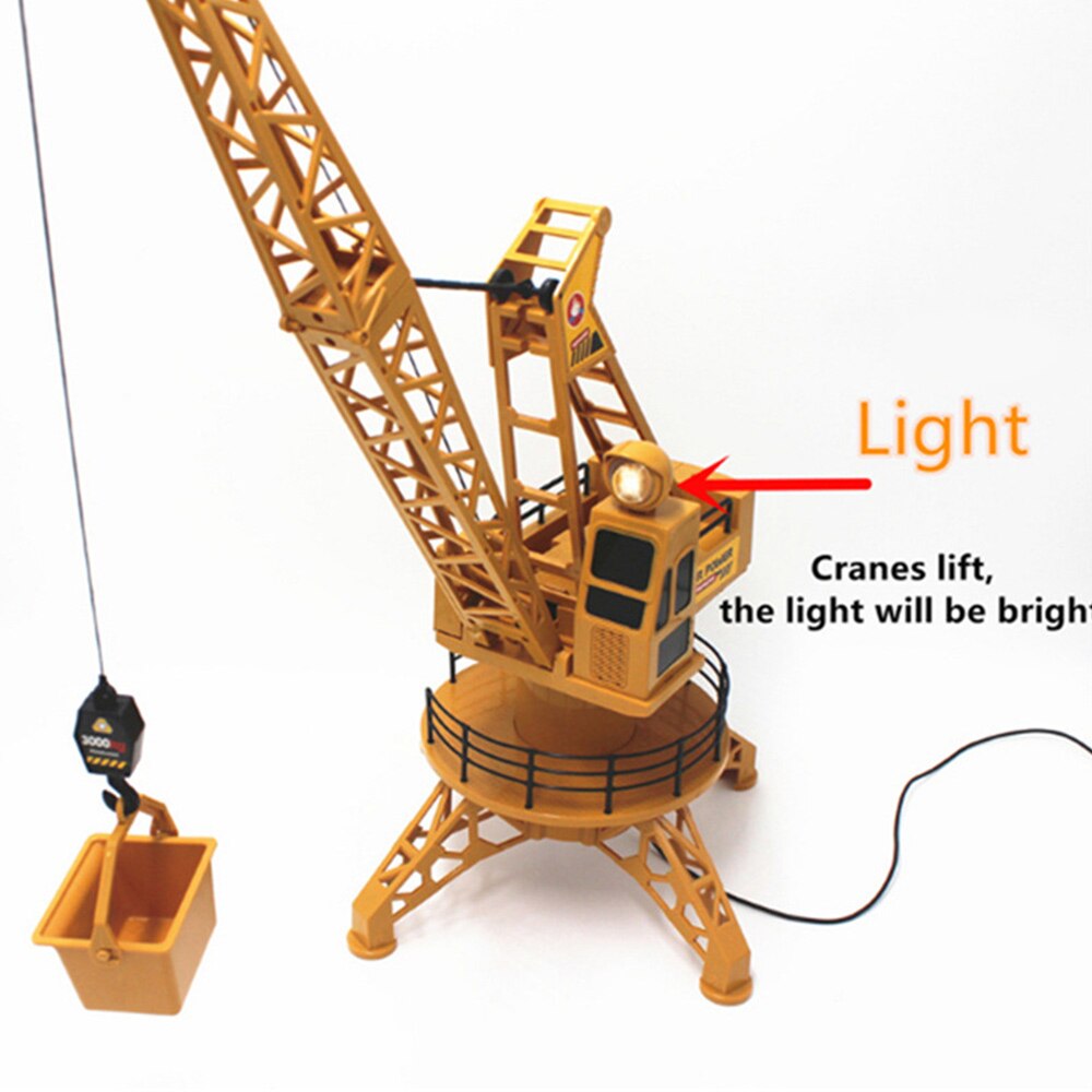 Grúa torre de construcción con Control de cable extraño para niños, juguete educativo de simulación, de Navidad, novedad