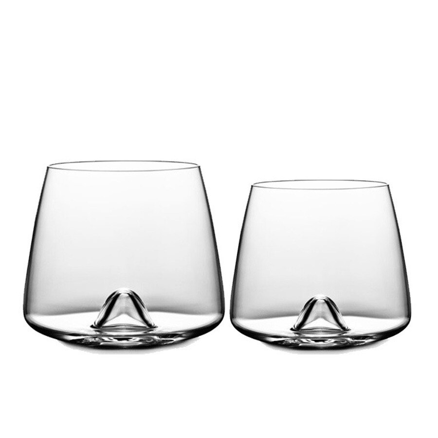 300ml/380ml Crystal Transparency Whiskey Glass Concave Bottom Cups Round Wine Glasses Hotel Bar Party Drinkware for Man