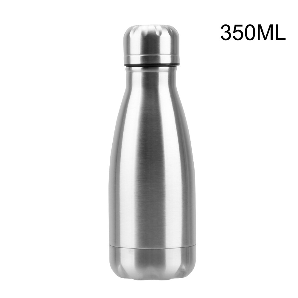 Borraccia H2GO TREAD 25 Oz Acciaio Inox 18/8 A Parete Singola - Nero, Bocca Larga