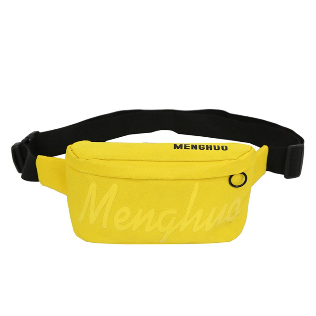 fanny pack for women Casual Ladies Pockets waist Bag women's belt bag Unisex sac banana femme: Yellow