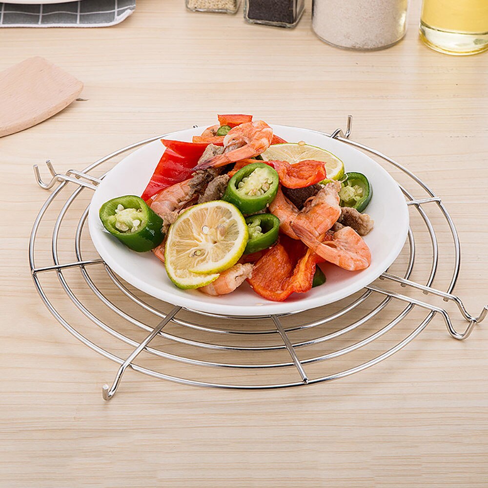 1pc keukenaccessoires van roestvrij staal in twee maten (s/l), sausrek, halfrond, olie-afvoerrek, keukengadgetaccessoires