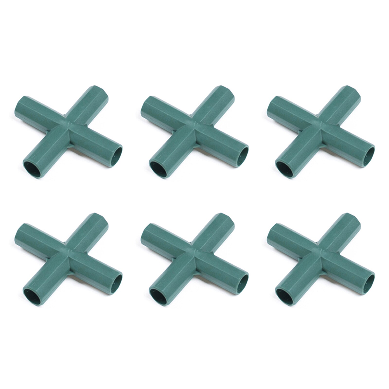 Tool Accessories Gardening Greenhouse Joint Pipe Pole Connecting Joints 6pcs Easy To Use 16mm 16 Mm PP Plastic Connectors: Green A4