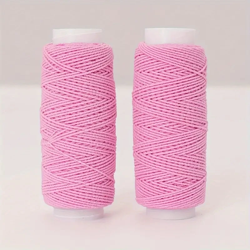 2pcs Colorful Elastic Thread Sewing Machine Bottom Line Elastic Thread Polyester Fine High Elastic Thread Color Rubber Band