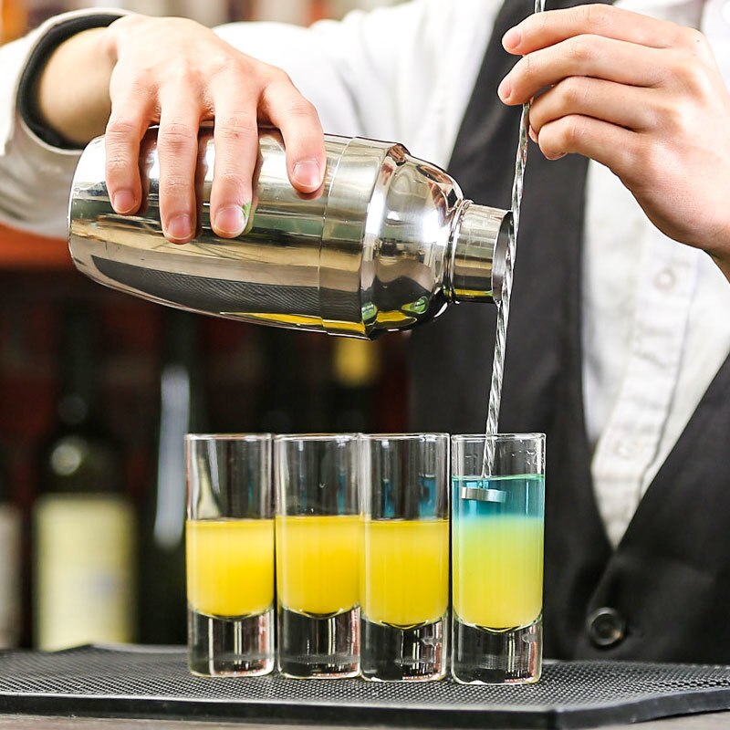 Regenbogen Cocktail B52 Wein Glas Pausse Cafe Bar Hochzeit Party Mixologist Likör Tequila Glas Schnaps Geistern Pulque Tasse
